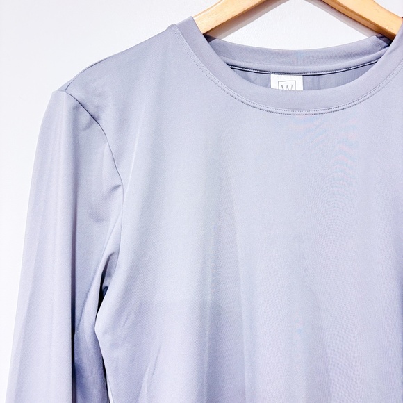 WILL & YOU Women’s Grey Long Sleeve Performance Tee | Small * - Picture 3 of 8
